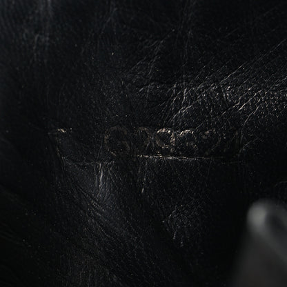 Chanel Sheepskin Quilted CC Tall Lace Up Combat Boots 38.5 Black 7 of 9