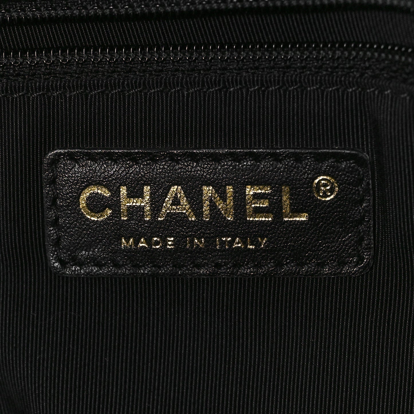 Calfskin Cerf Executive Shopper Tote Black