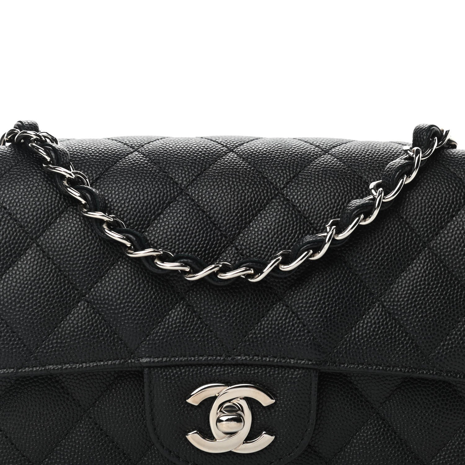 Chanel Caviar Quilted Mini Rectangular Flap Black 8 of 12