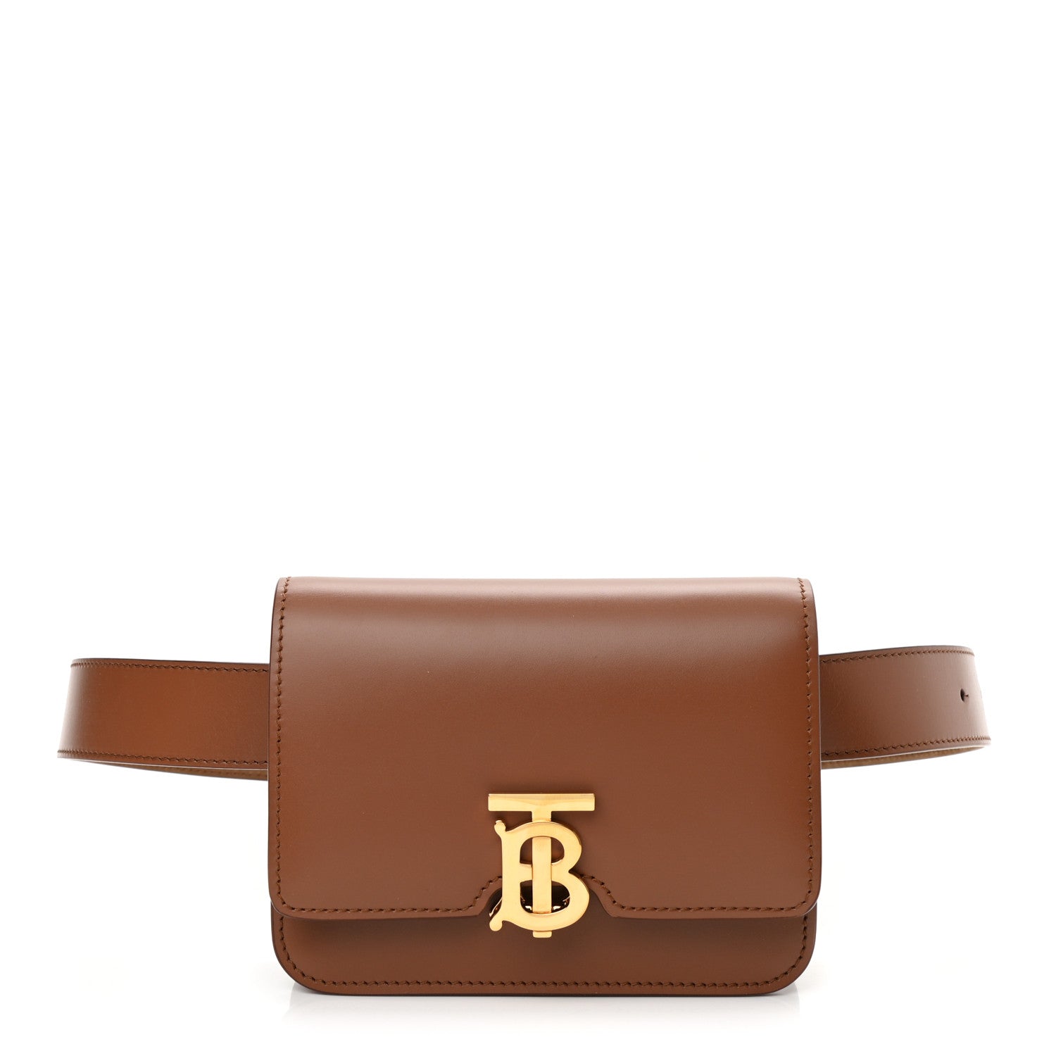 Burberry Calfskin TB Belt Bag Malt Brown 1 of 9