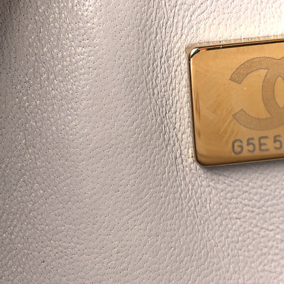 Chanel Caviar Quilted Medium Double Flap Grey 7 of 10
