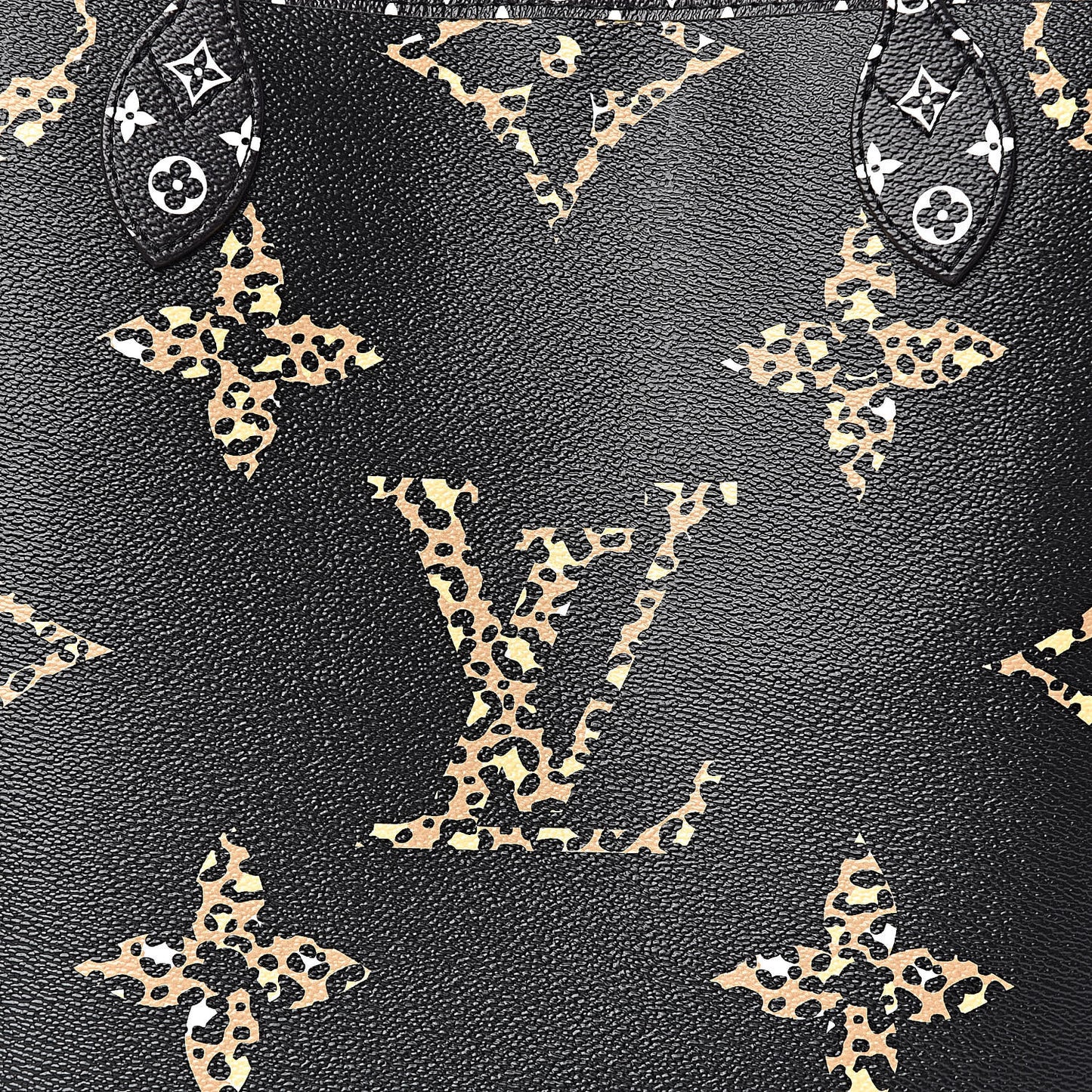 Monogram Giant Jungle Neverfull MM Black