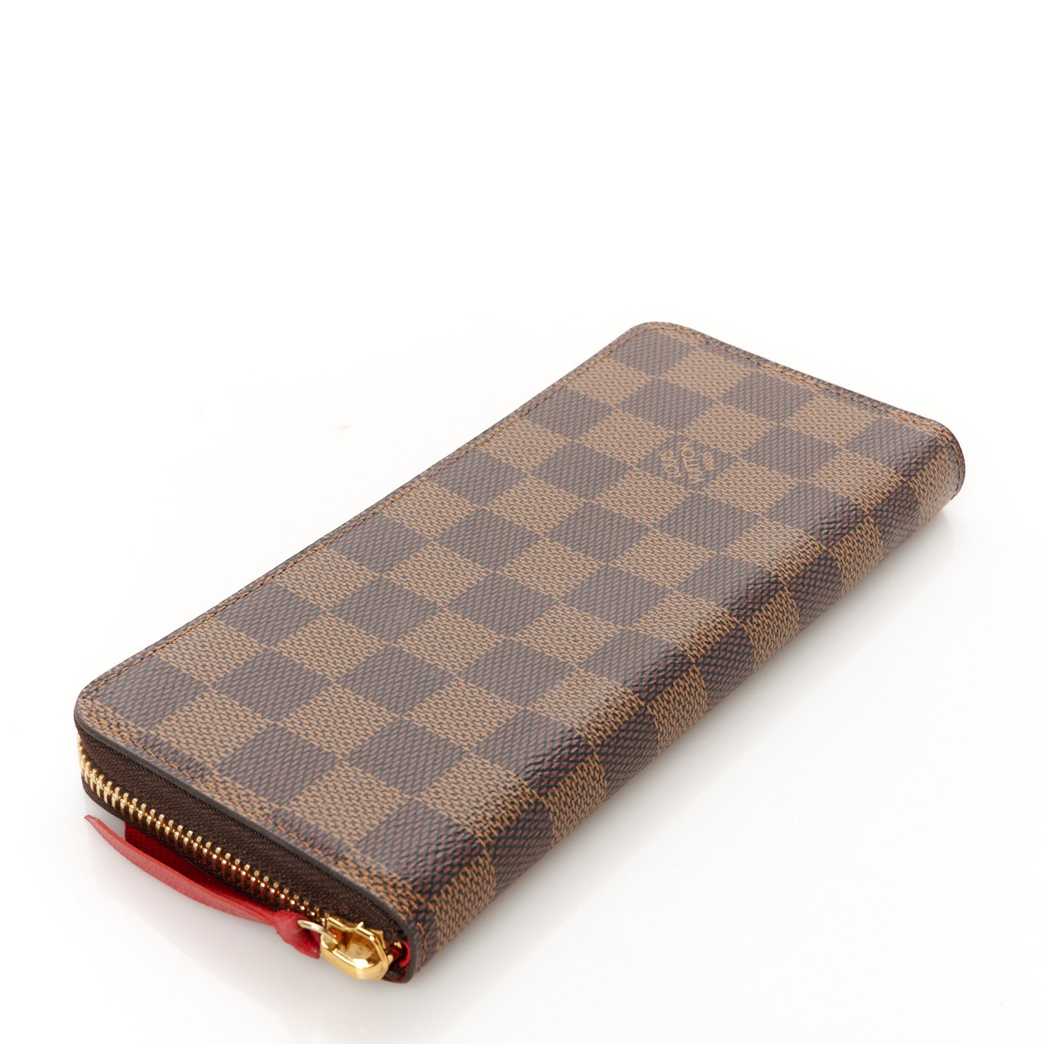 Louis Vuitton Damier Ebene Clemence Wallet Cherry 4 of 8
