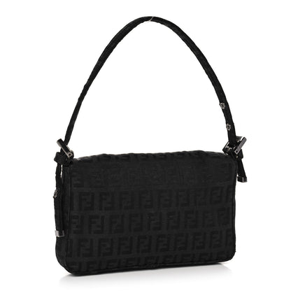 Fendi Zucchino Mini Baguette Black 3 of 14