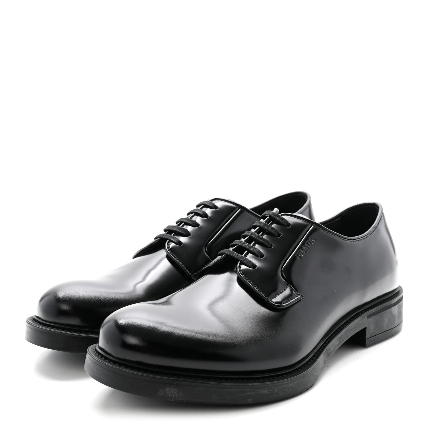 Spazzolato Mens Derby Loafers 7.5 Black