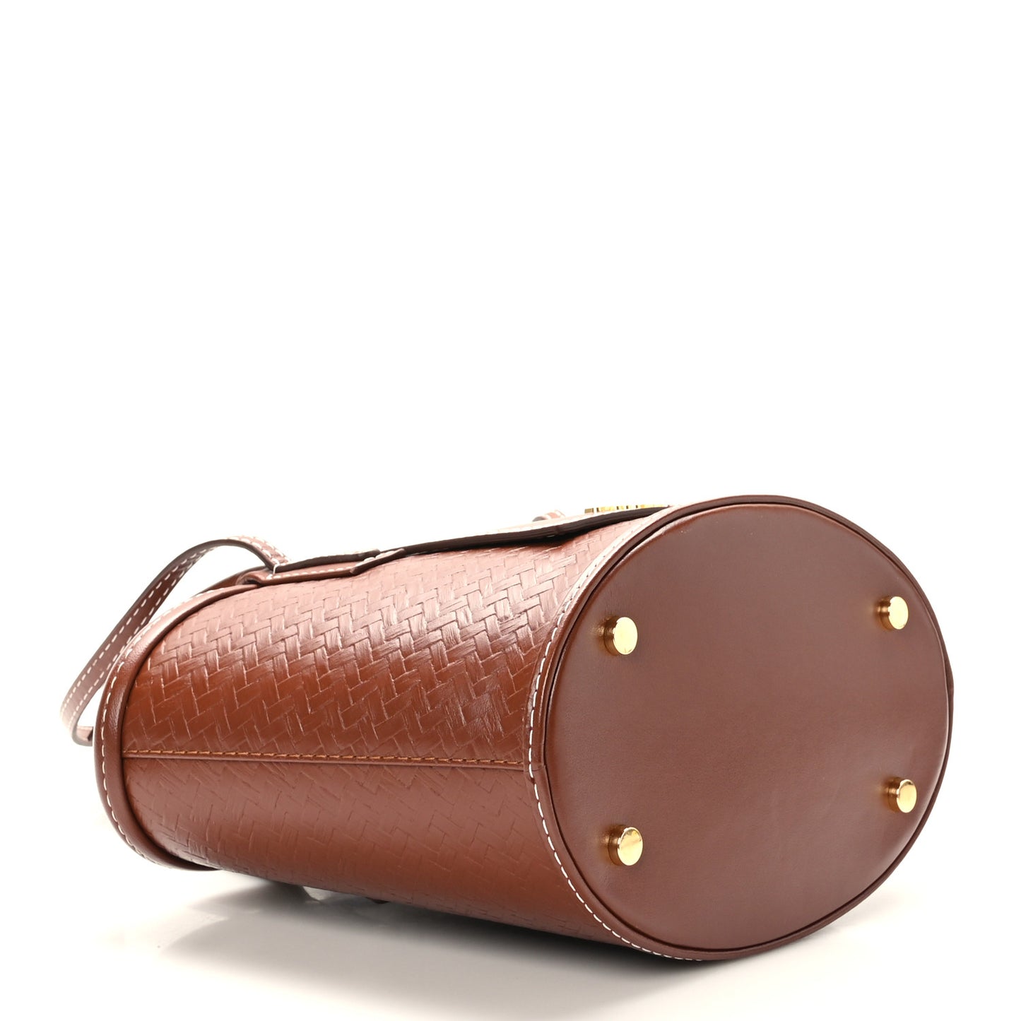 Weave Embossed Calfskin Le Petit Panier Soli Cuir