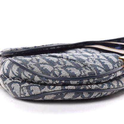 Christian Dior Monogram Saddle Bag Blue 5 of 10