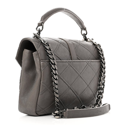 Saint Laurent Calfskin Matelasse Diamond Quilted Monogram Medium College Bag Fog 3 of 11