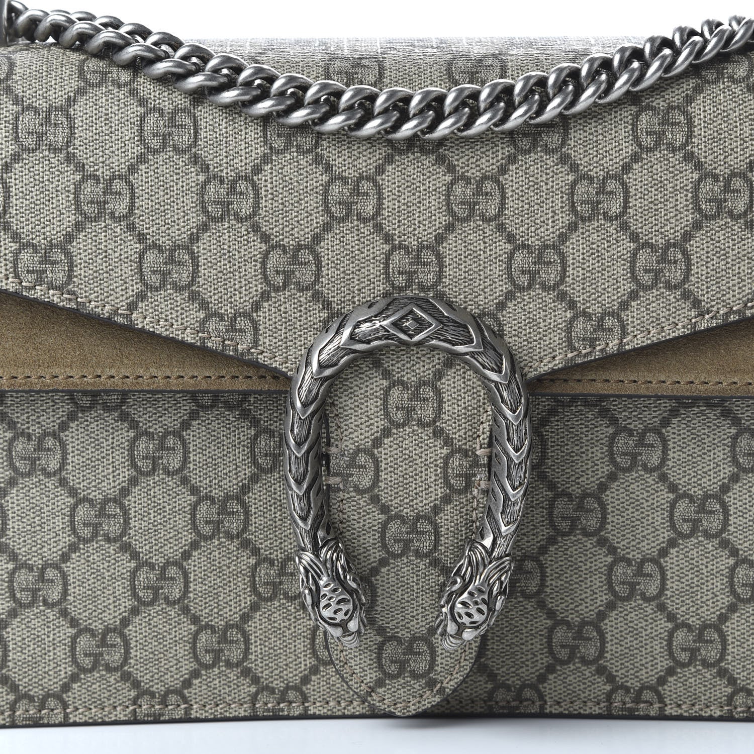 Gucci GG Supreme Monogram Small Dionysus Shoulder Bag Taupe 10 of 10