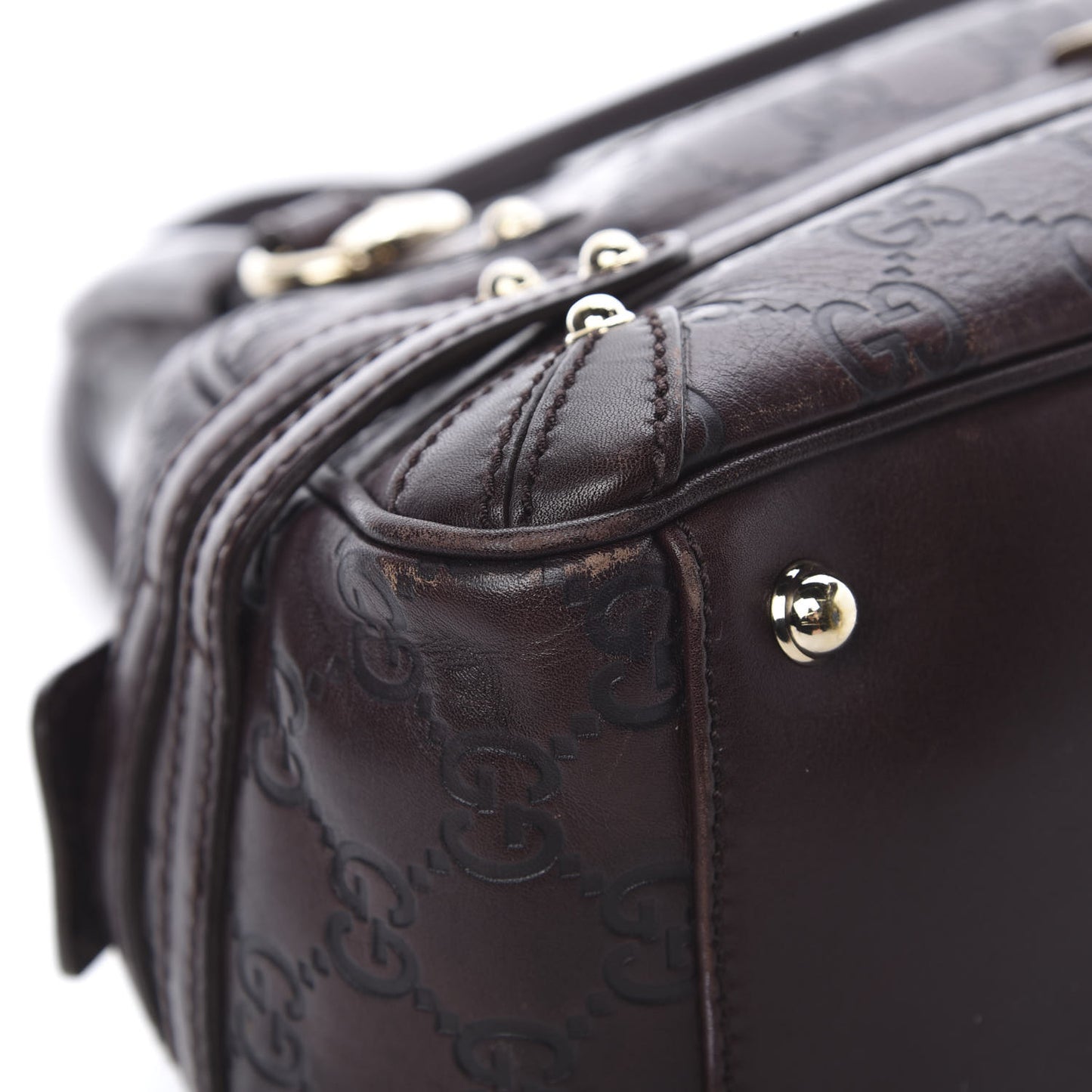 Guccissima Medium Wave Boston Dark Brown