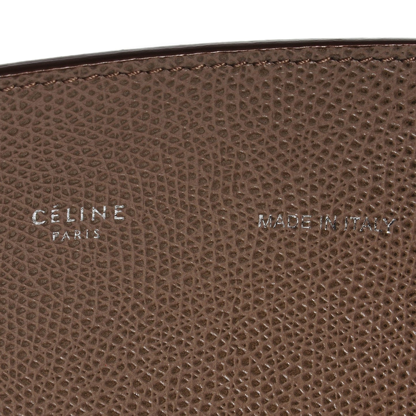 Grained Calfskin Small Horizontal Cabas Phantom Taupe