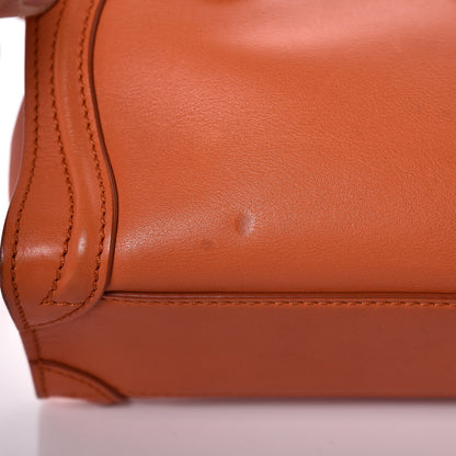 Celine Smooth Calfskin Nano Luggage Orange 10 of 12