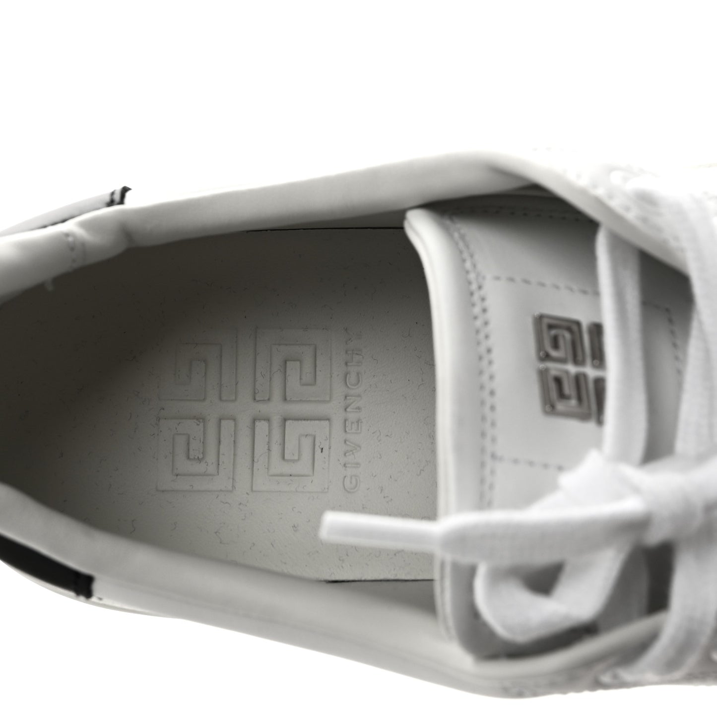 Calfskin Womens City Sport Sneakers 40 White Black