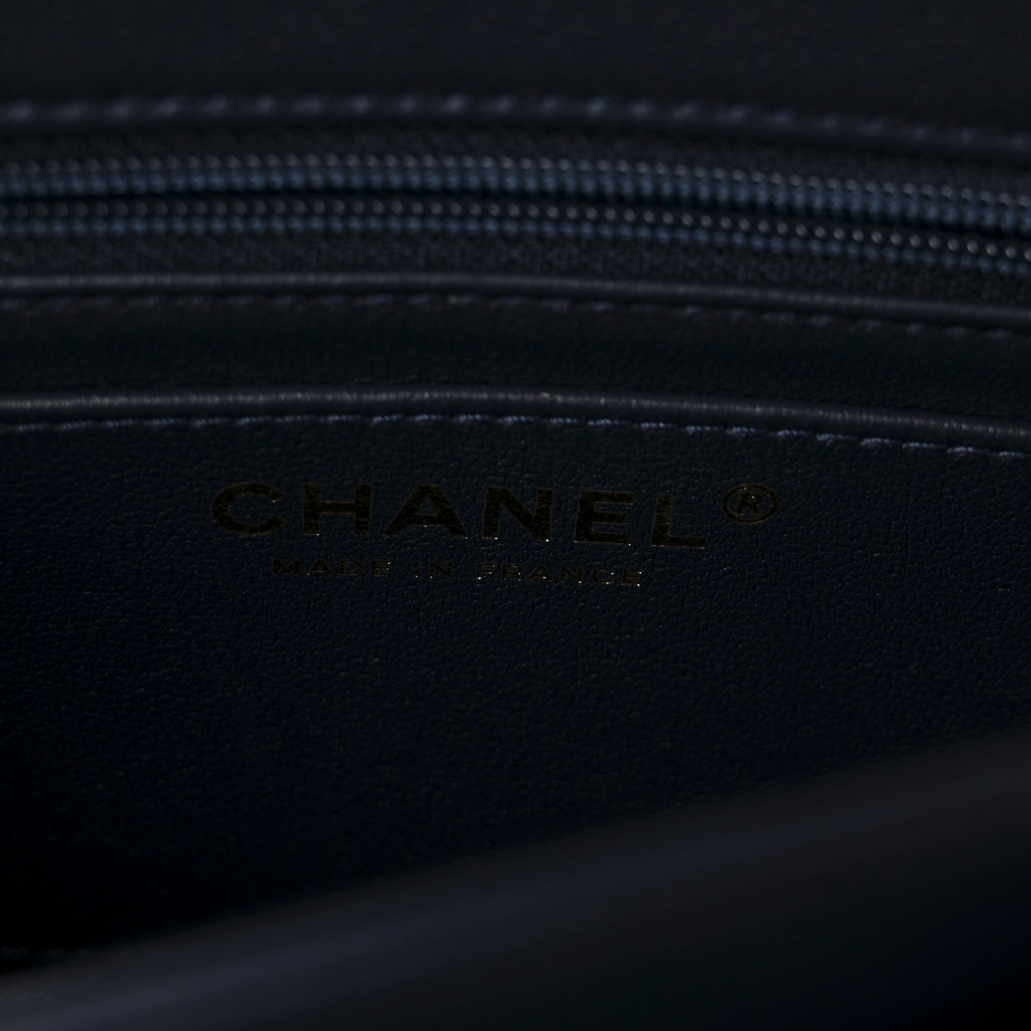 Chanel Shiny Caviar Quilted Mini Top Handle Flap Navy Blue 6 of 11