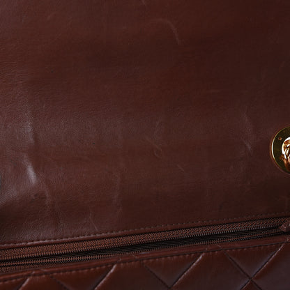 Chanel Lambskin Quilted Medium Single Flap Bag Brown 11 of 17