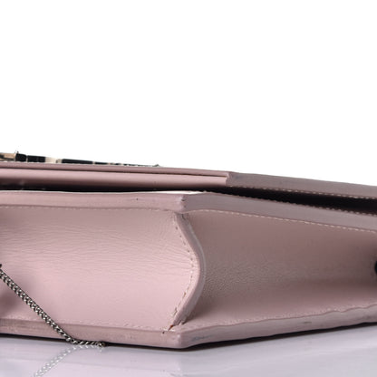 Saint Laurent Smooth Calfskin Classic Monogram Kate Tassel Chain Wallet Marble Pink 8 of 10