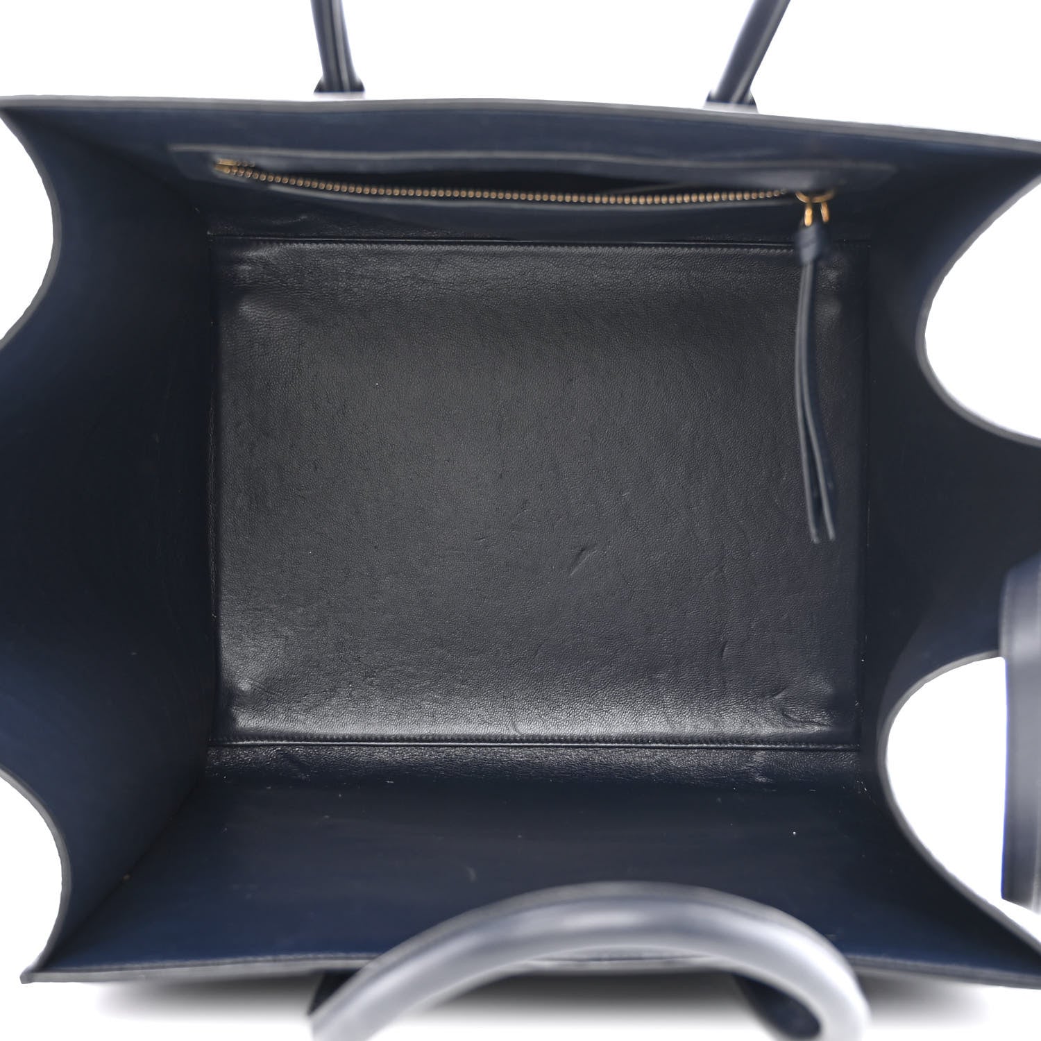 Celine Crocodile Embossed Nubuck Medium Phantom Luggage Navy Blue 4 of 18