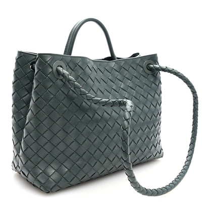 Bottega Veneta Nappa Intrecciato Medium Andiamo Shoulder Bag Slate 3 of 9