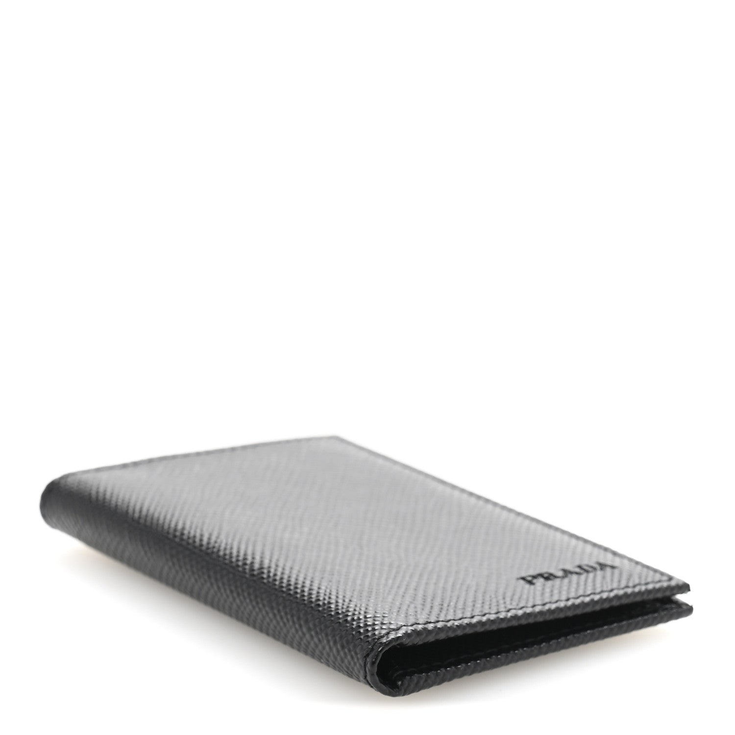 Prada Saffiano Flap Card Holder Black 4 of 8