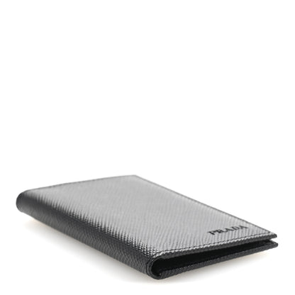 Prada Saffiano Flap Card Holder Black 4 of 8