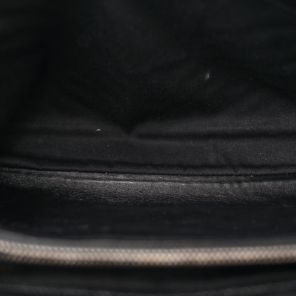 Saint Laurent Sheepskin Matelasse Chevron Monogram Large College Satchel Black 5 of 18
