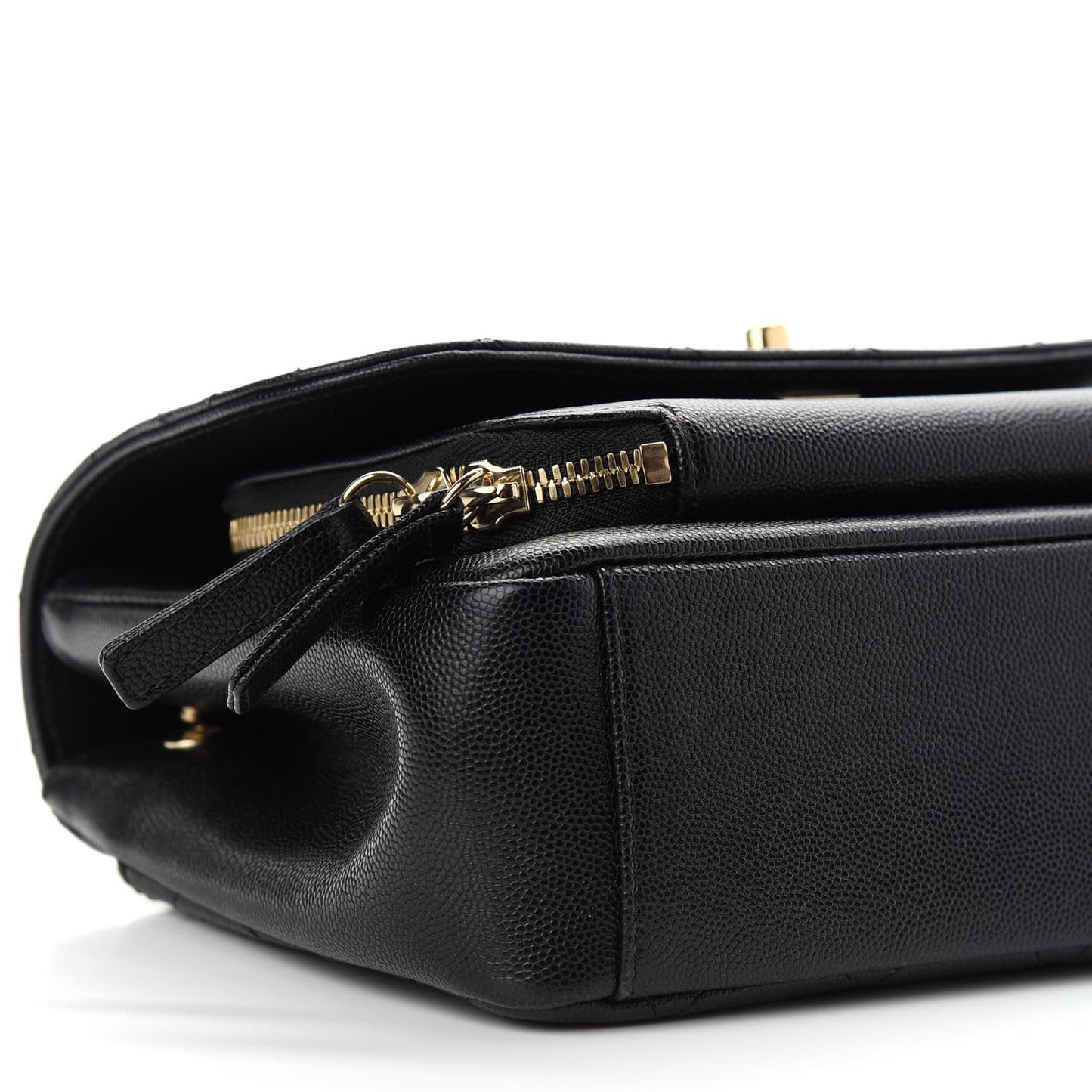 Caviar Quilted Small Business Affinity Flap Black