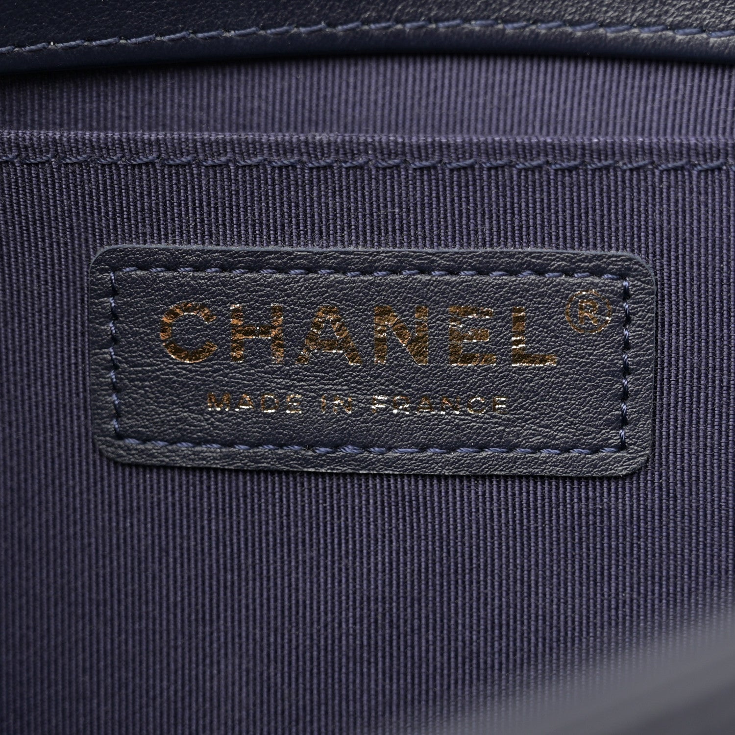 Chanel Lambskin Braided Woven Medium Boy Flap Navy Black 6 of 11