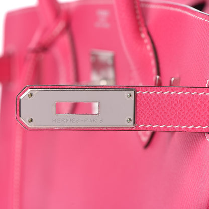 Hermes Epsom Candy Birkin 30 Rose Tyrien Rubis 13 of 31