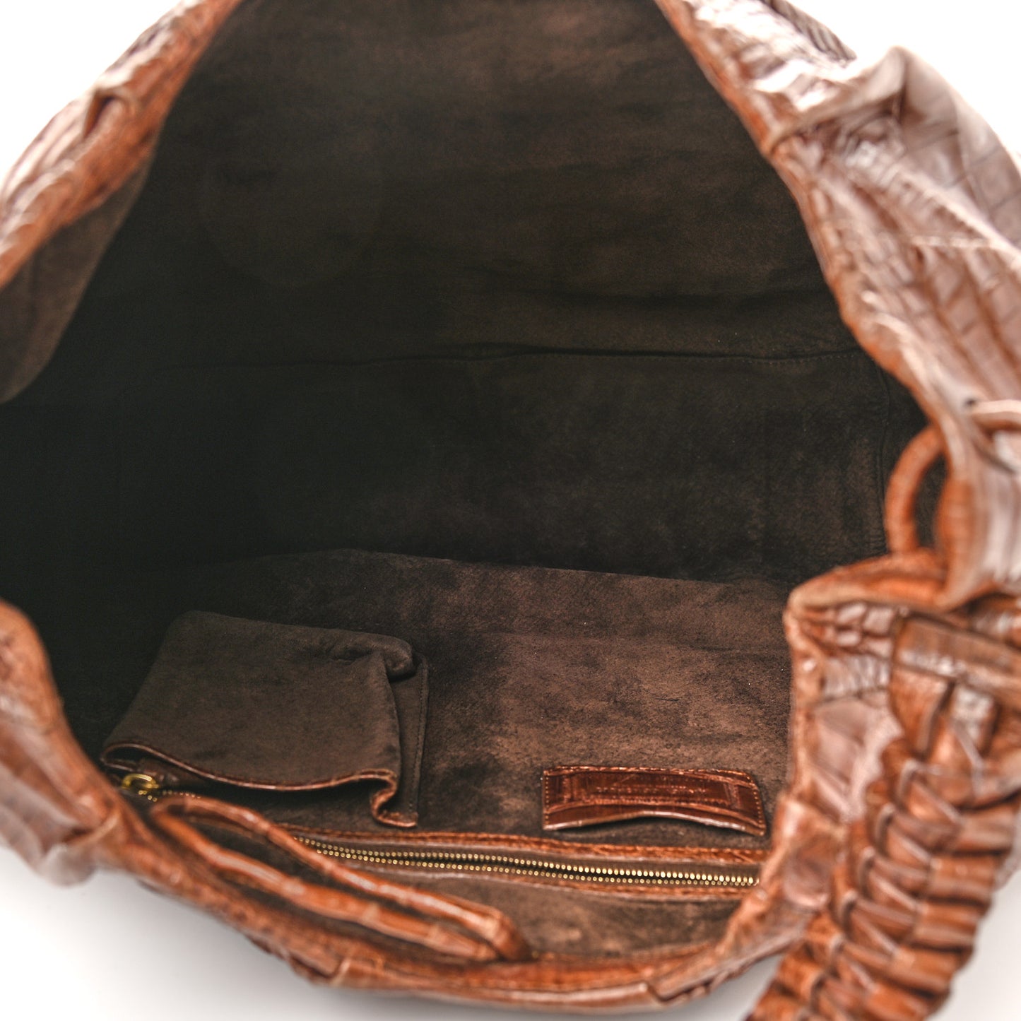 Crocodile Tote Brown