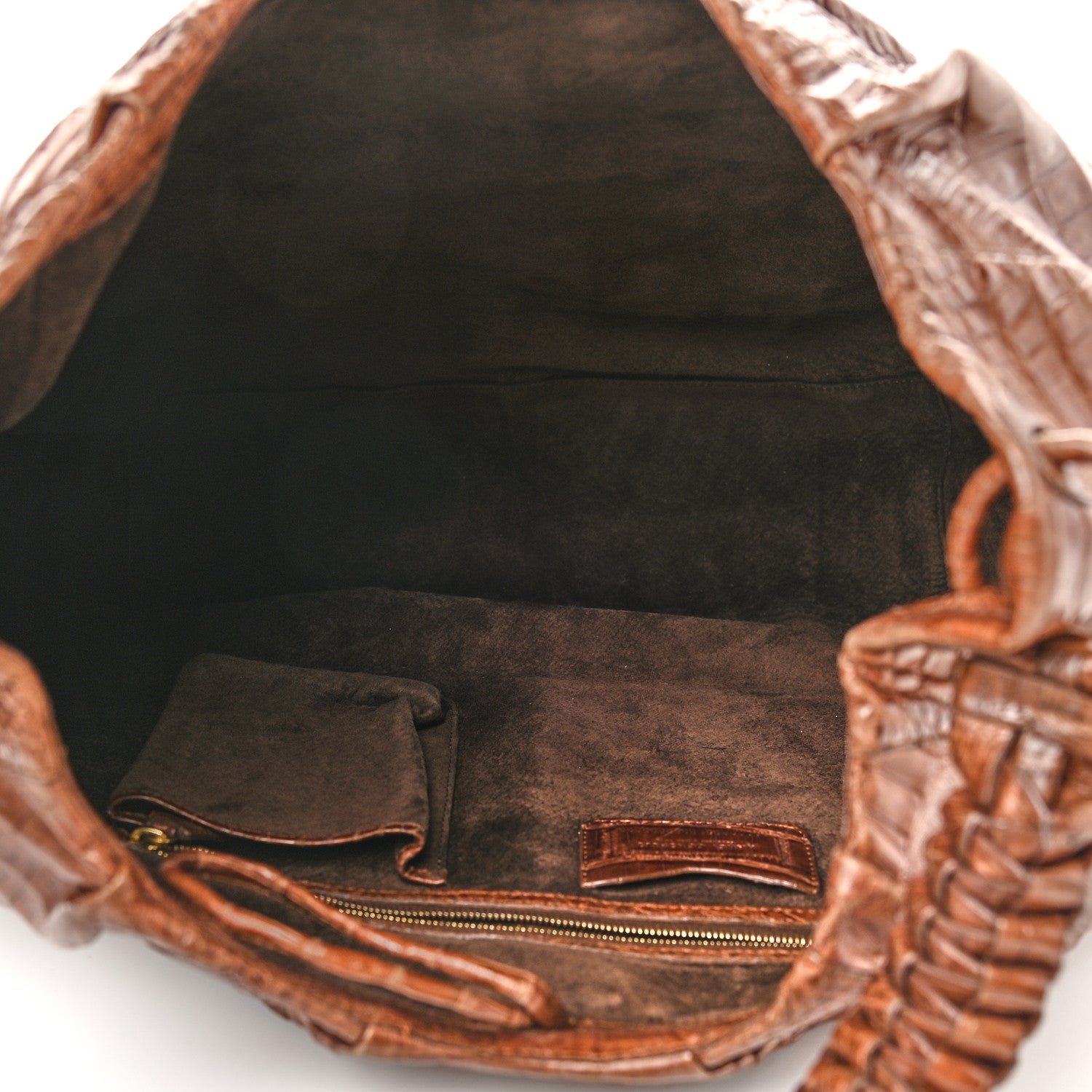 Nancy Gonzalez Crocodile Tote Brown 5 of 8