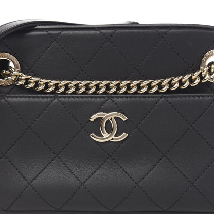 Chanel Calfskin Stitched Button Up Camera Case Black 9 of 9