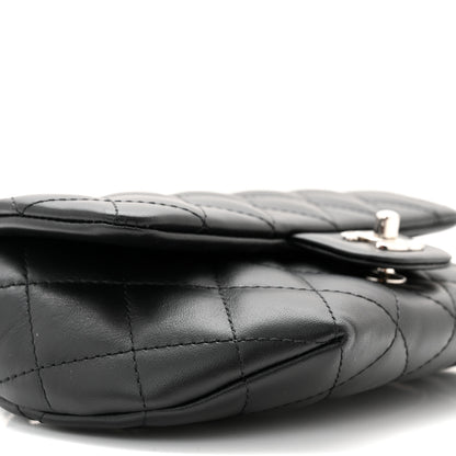 Chanel Calfskin Quilted CC Uniform Flap Belt Bag Black 10 of 11
