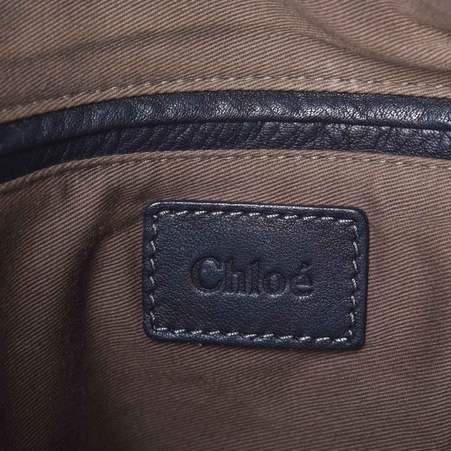 Chloe Calfskin Medium Marcie Satchel Navy 11 of 15