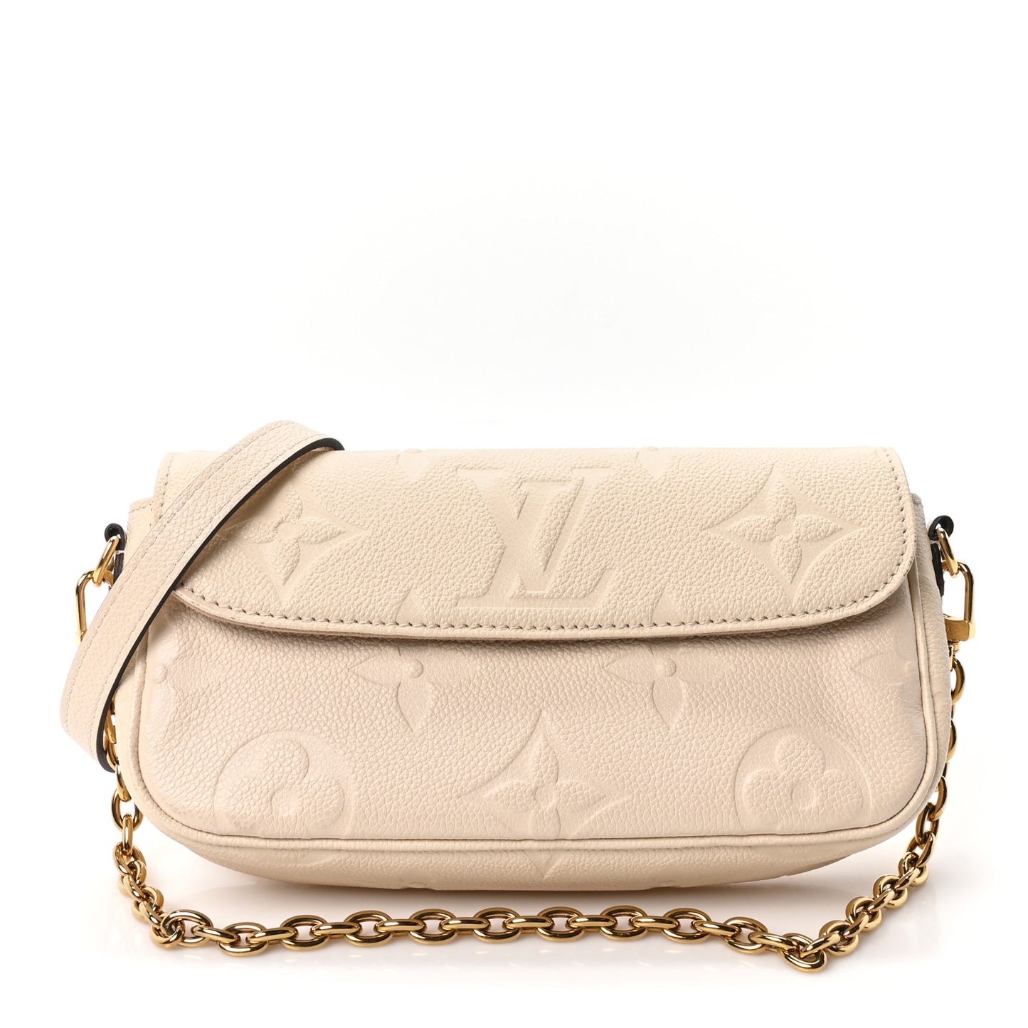 Empreinte Monogram Giant Ivy Wallet On Chain Cream