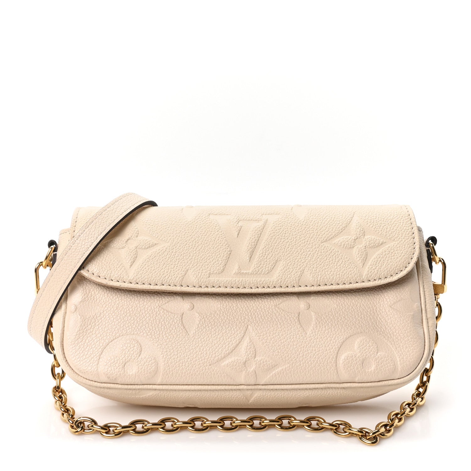 Louis Vuitton Empreinte Monogram Giant Ivy Wallet On Chain Cream 1 of 9