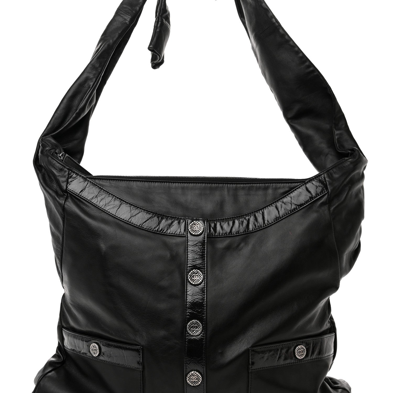 Chanel Lambskin Large Girl Bag Black 8 of 10