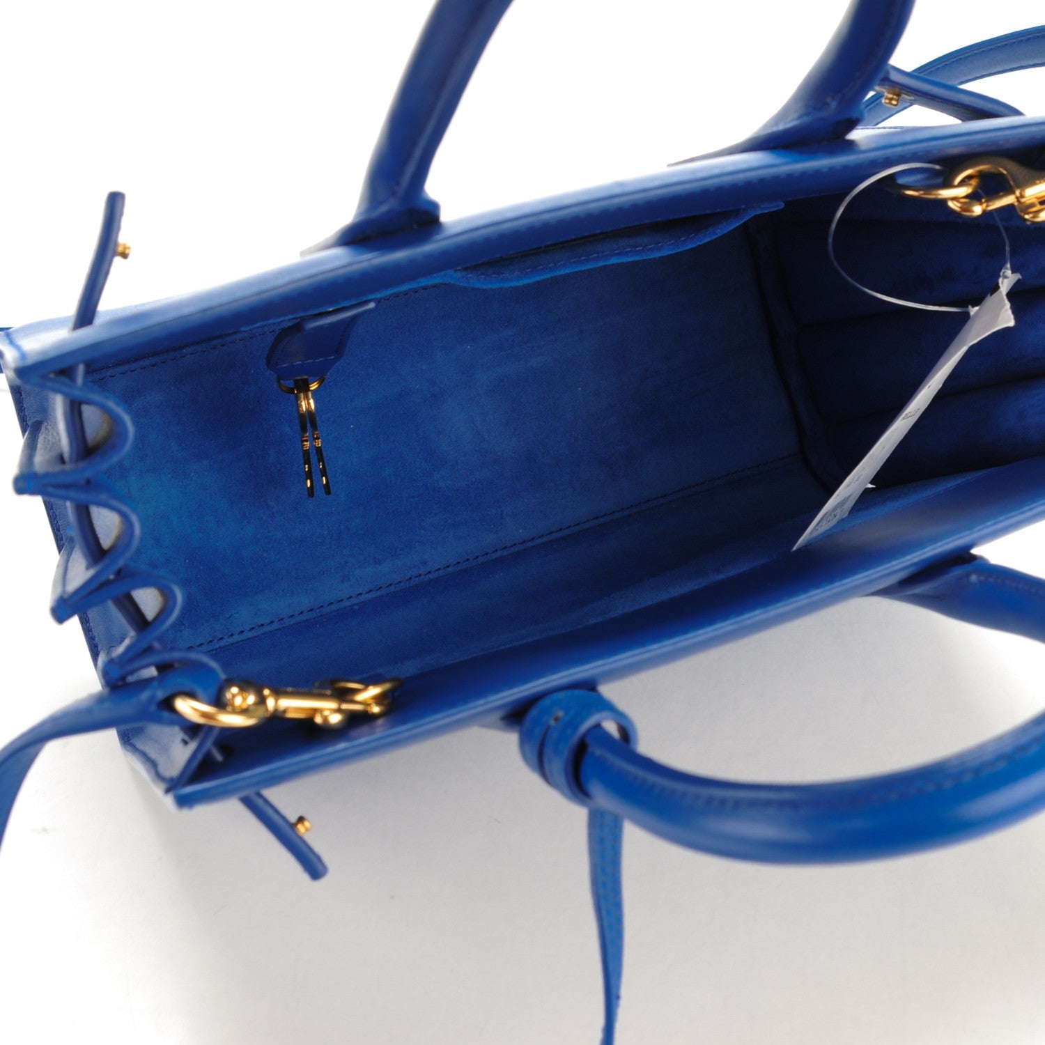 Saint Laurent Calfskin Nano Sac De Jour Royal Blue 5 of 7