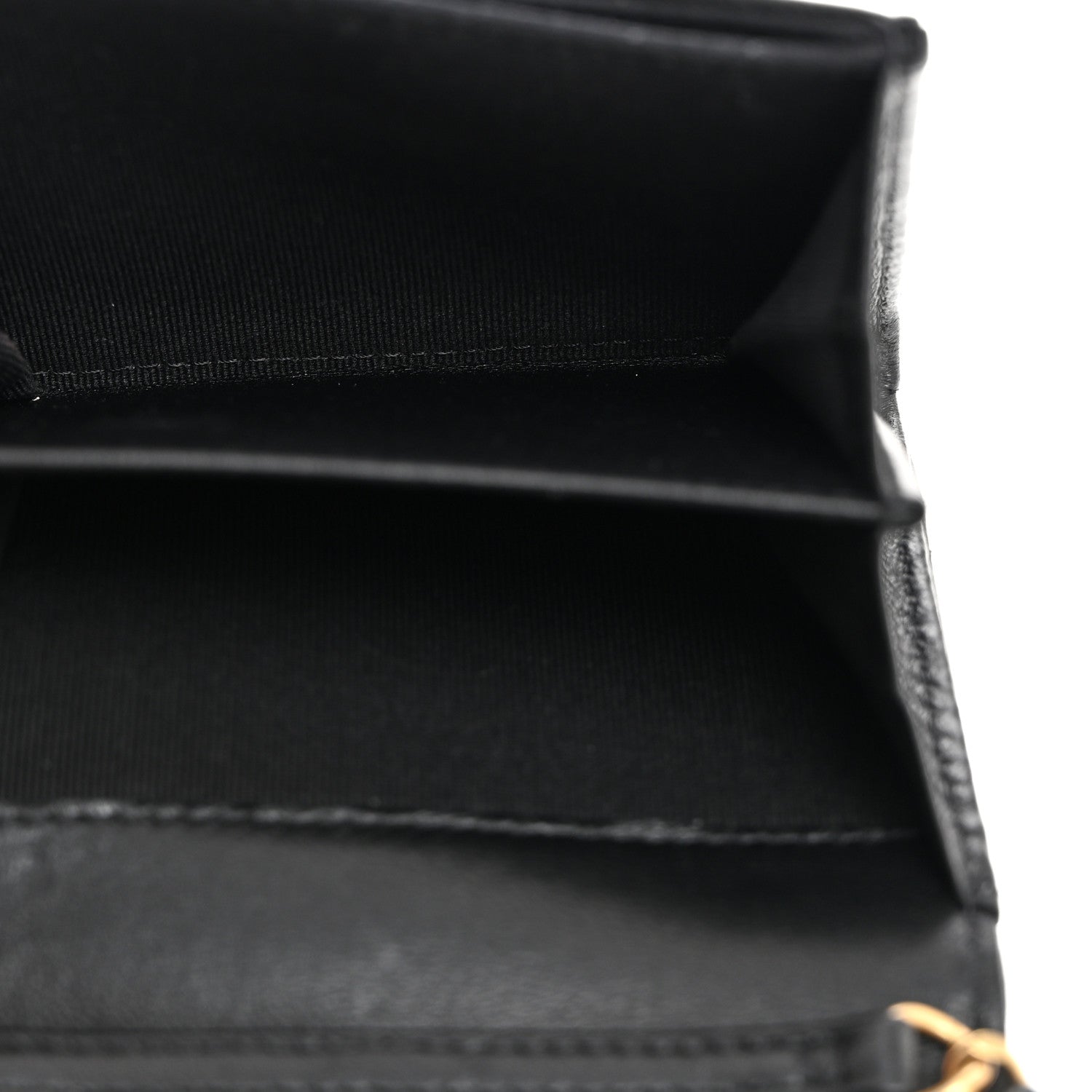 Chanel Lambskin Quilted Studded CC Clutch With Chain Black 5 of 11