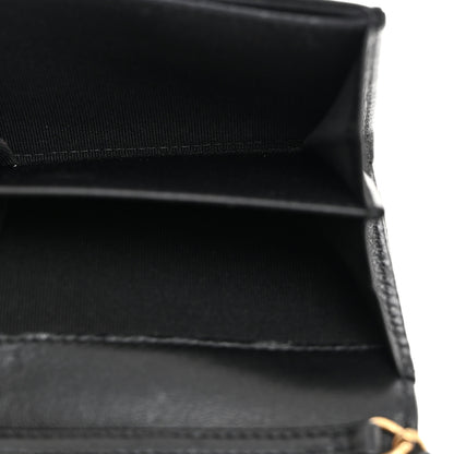 Chanel Lambskin Quilted Studded CC Clutch With Chain Black 5 of 11