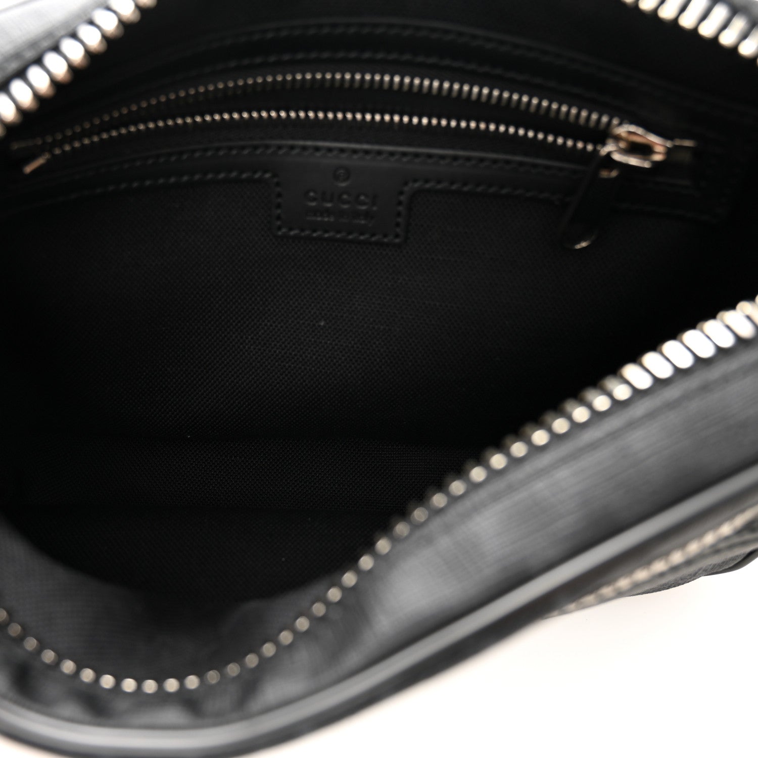 Gucci Soft GG Supreme Monogram Web Belt Bag Black Grey 5 of 10