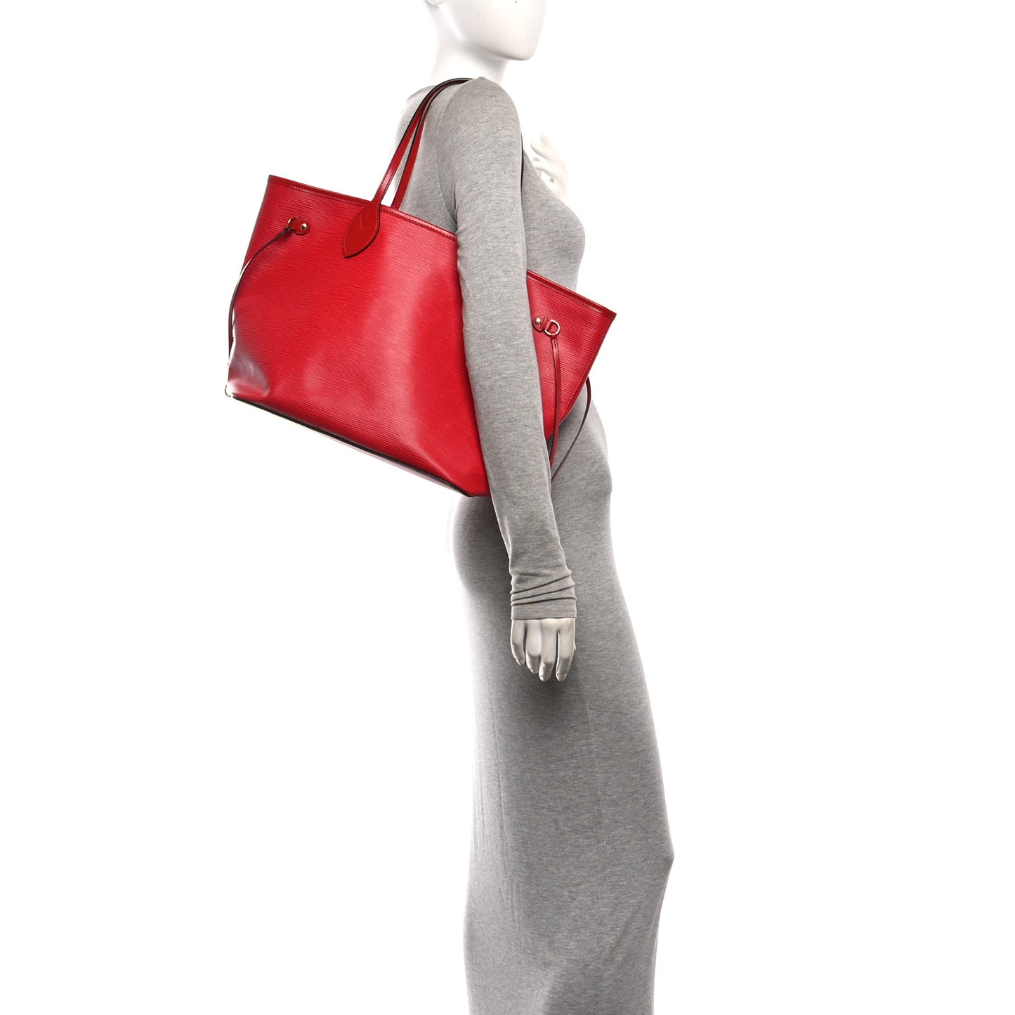 Epi Monogram Neverfull MM Castillan Red