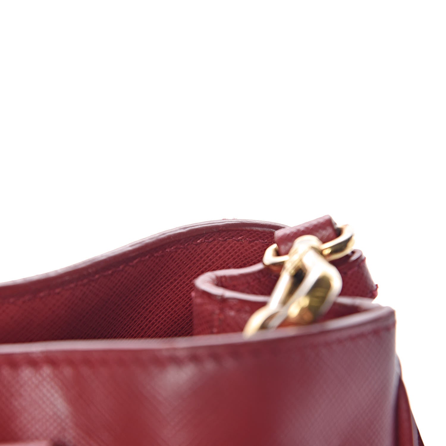Prada Saffiano Lux Medium Tote Fuoco 12 of 20