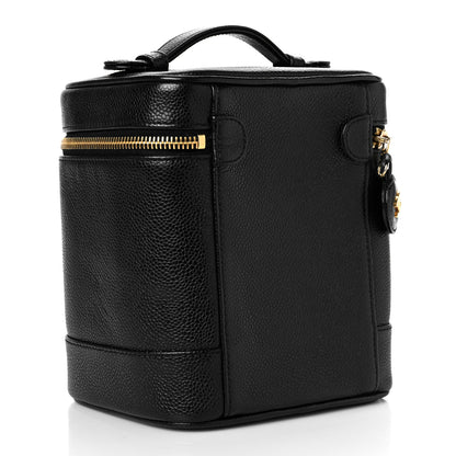 Chanel Caviar Vanity Cosmetic Case Black 2 of 11