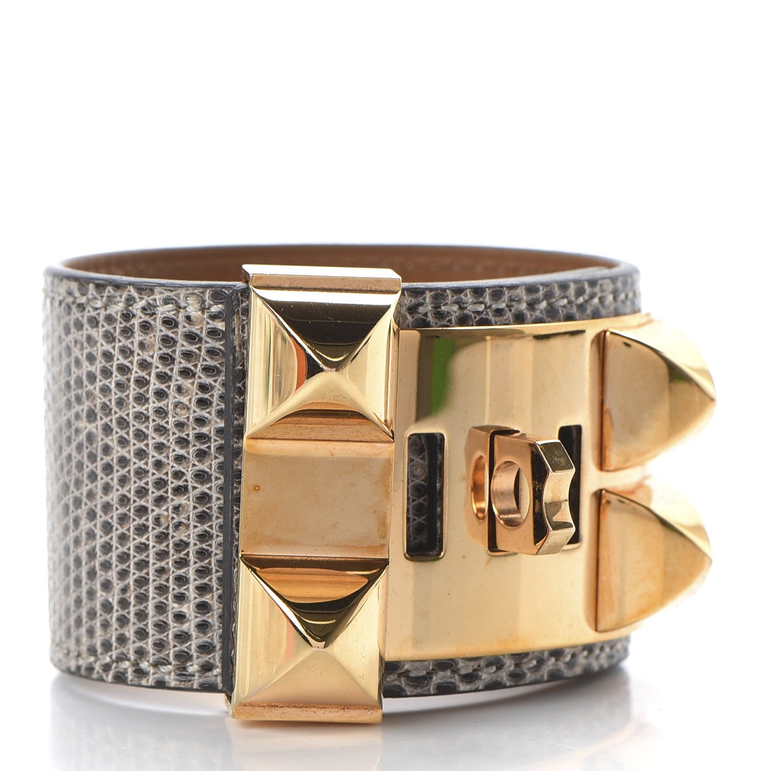 Hermes Lizard Collier De Chien CDC Bracelet T2 Ombre 3 of 6