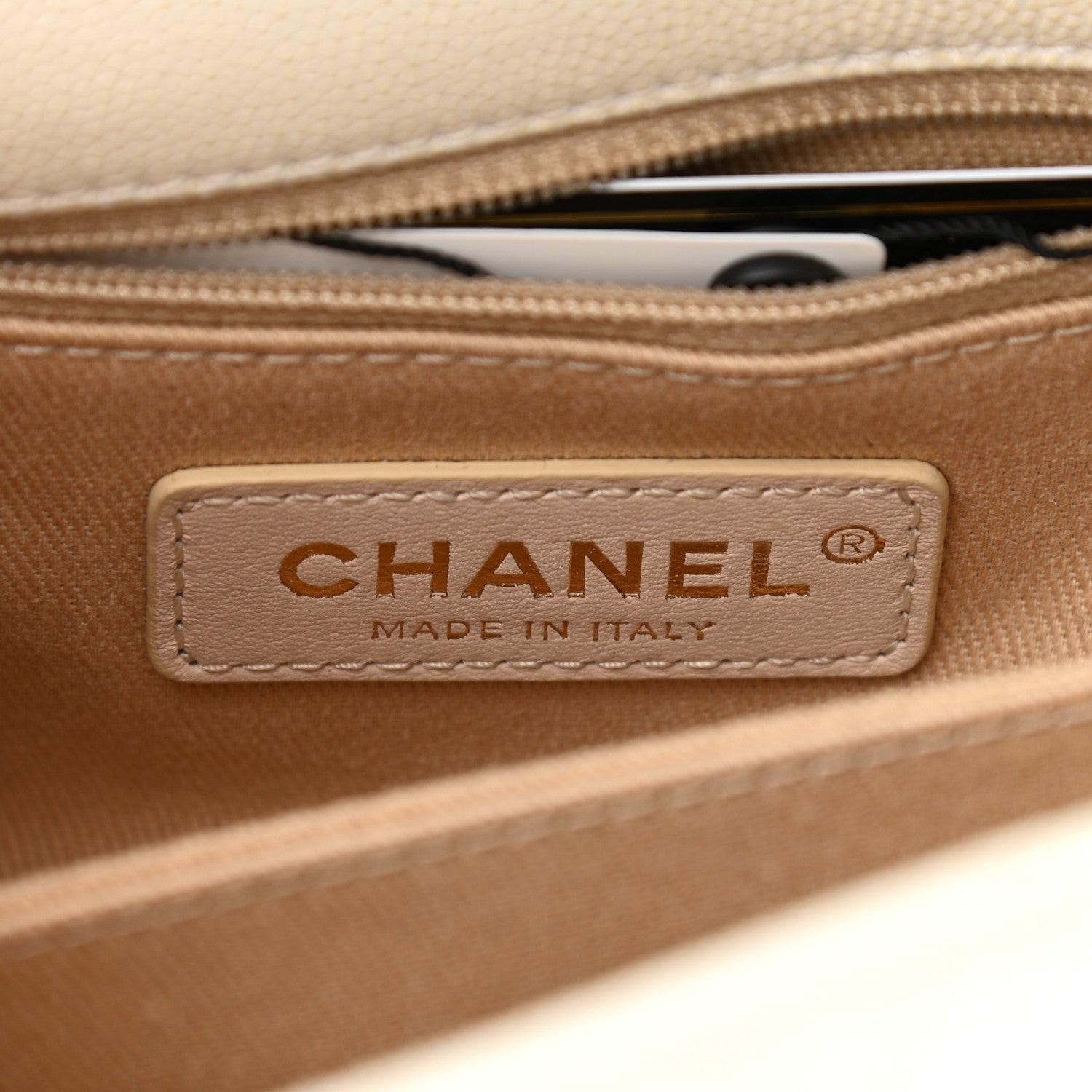 Chanel Iridescent Caviar Quilted Extra Mini Coco Handle Flap White 6 of 10