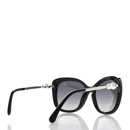 Chanel Acetate Polarized Butterfly Winter Pearl Sunglasses 5339-H-A Black 4 of 6