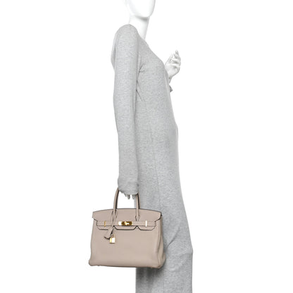 Hermes Togo Birkin 30  Gris Tourterelle 2 of 11