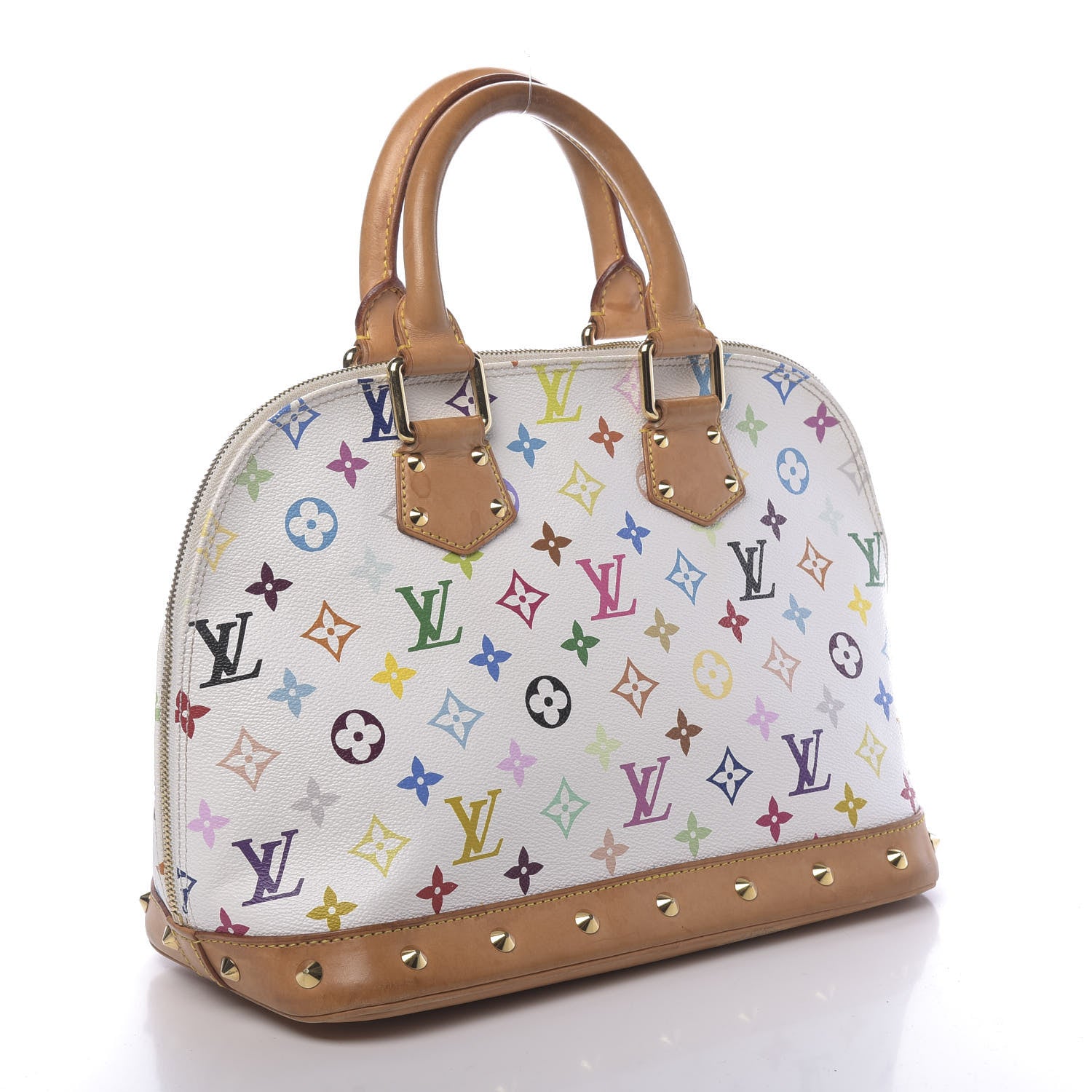 Louis Vuitton Monogram Multicolor Alma White 3 of 11