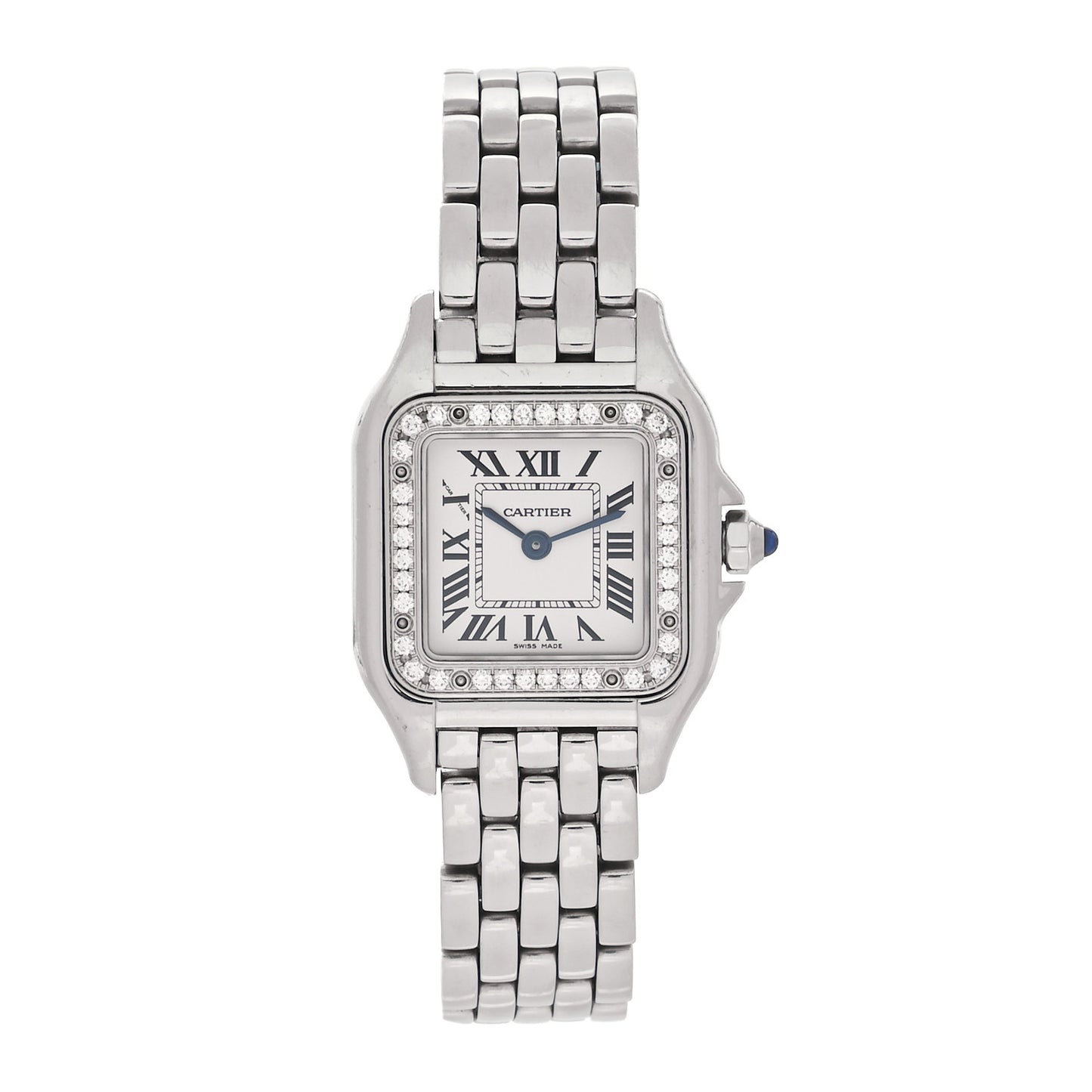 Stainless Steel Diamond 22mm Panthere Quartz Watch