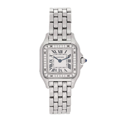 Cartier Stainless Steel Diamond 22mm Panthere Quartz Watch 1 of 5